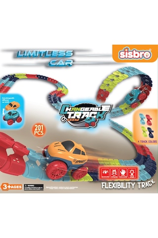 Limitless Car Eğlenceli Araç ve Yol Seti 201 Parça