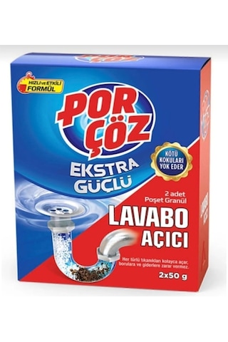 Lavabo Açıcı 50 Gr X2 Adet