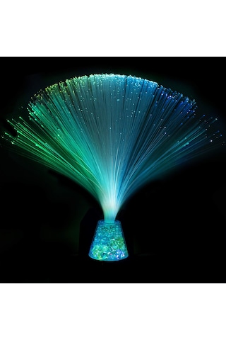 Symbee Usb Işıklı Renkli Fiber Optik Aydınlatma - Ev Dekorasyonu, Hediye, Ofis Ve Yatak Odası Için Parlak Renkler Ve Sıcak Atmosfer Oluşturur Beyaz