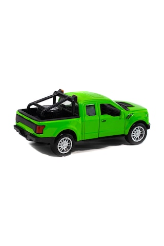 Metal Ford Ranger Pikap Çek Bırak Işıklı Yeşil 12 Cm