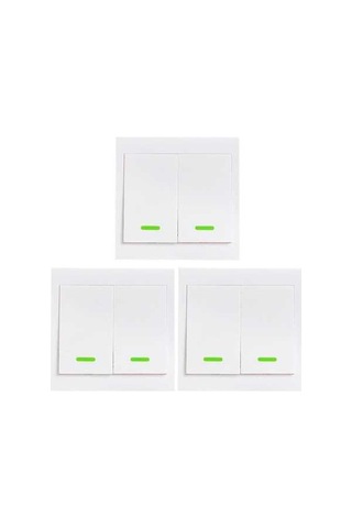 Fortunelane 3'lü Akıllı Ev Anahtarı - 433mhz Rf İle Kablosuz Denetim