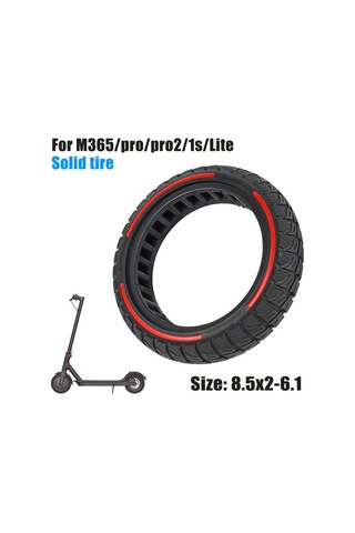 Xiaomi M365 / Pro / Pro2 / 1s / Lite E-scooter 8.5x2 İnç Kaymaz Tekerlek Değiştirme Lastik Lastik - Kırmızı