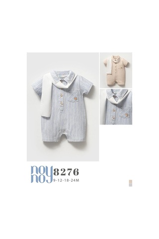 Noy Noy Erkek Bebek Tulum 8276 Mavi Mavi