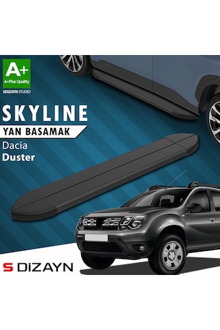S-dizayn Dacia Duster Skyline Siyah Yan Basamak 173 Cm 2009-2018 A+ Kalite