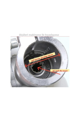 Hsgl Motorlu Tırpan Dal Budama Aparatı 9 Diş 26 Mm Yüksek Dallar N11.1406