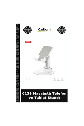 C139 Masaüstü Telefon Ve Tablet Standı Çalışma Masası Seyahat Gereci