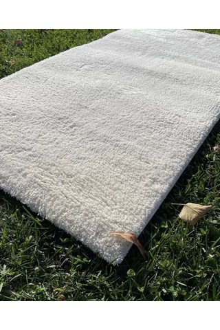 Hoom Rugs Shaggy 1006 Beyaz Modern Shaggy Halı