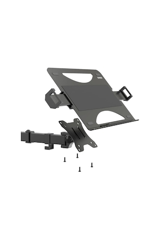 Exvega Ex789 Ayarlanabilir Siyah Aliminyum Vesa Baglantili Monitor Kolu Uyumlu Laptop Standi