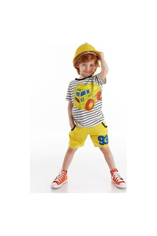 Denokids 93 Truck Erkek Çocuk Şort Takım Çok Renkli