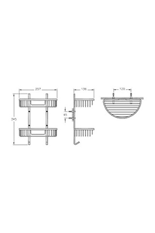 Arkitekta A44053 Malzemelik İkili , Krom Siyah