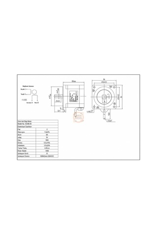 4.5 Nm Nema34 Step Motor Eo86-45 14mm Mil Jkon-tek