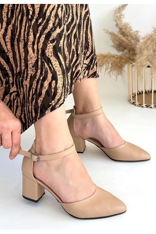 Mulen Nude Cilt Kadın Topuklu Ayakkabı Nude