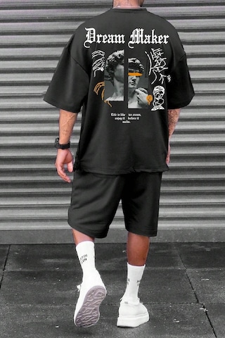 Dream Maker Baskılı Şort Takım Siyah