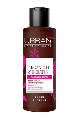 Argan Yağı & Keratin Kolay Kırılan Yıpranmış Saçlara Özel Saç Bakım Kremi 100 Ml - Vegan