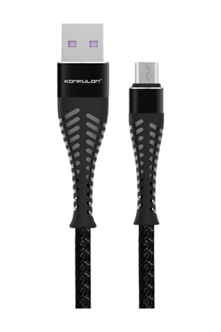 S61 Micro Usb Kablo 1.2m 2.1a - Siyah Standart