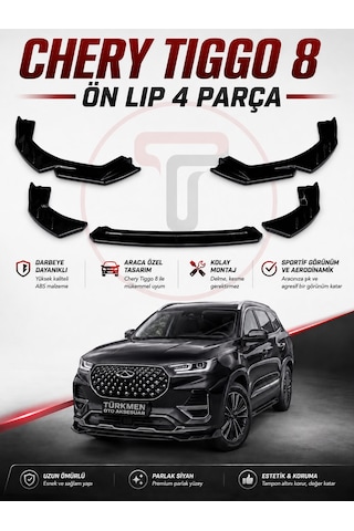 Türkmen Chery Tiggo 8 Ön Lip 4 Parça
