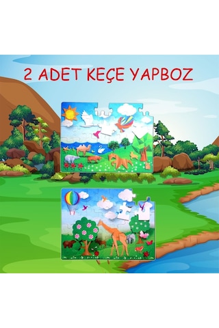 Lisinya247 Origami 5+ Keçe Yapboz 5 Yaş Puzzle