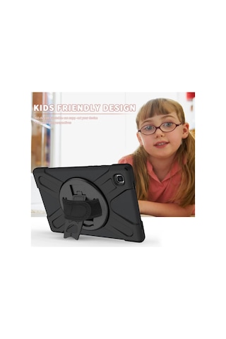 Storeşahin Samsung Uyumlu Galaxy T220 Tab A7 Lite 8.7 Kılıf Amazing Tablet Kapak - Siyah Shn0720