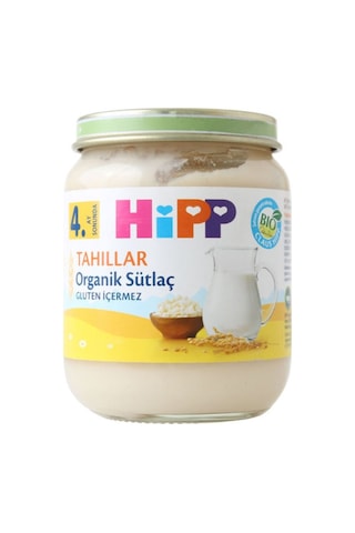Hipp Organik Sütlaç 4+ Ay Kavanoz Maması 125 G