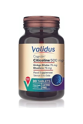 Validus Sitikolin 500 Mg 30 Tablet
