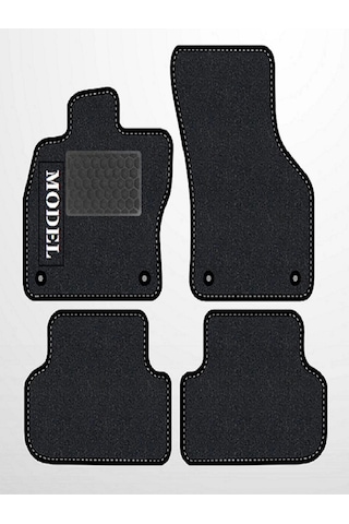 Ford Focus 3 2011-2014 Siyah Halı Siyah Kenar Petek Topuk