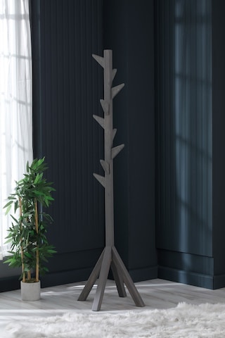 Ahşap Ayaklı Askılık Portmanto Modern Elbise Askısı 175 Cm Gri Diğer