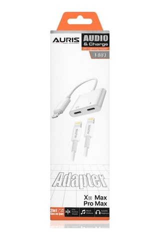 Auris Ars-T-A03 Lightning Apple Uyumlu iOS Şarj & Kulaklık Kare Çevirici