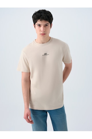 Erkek Regular Fit T-shirt Lf2038728 Kahverengi