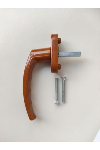 Pvc Pimapen Pencere Kolu Balkon Sürme Kapı Kolu 1, Açık Kahve