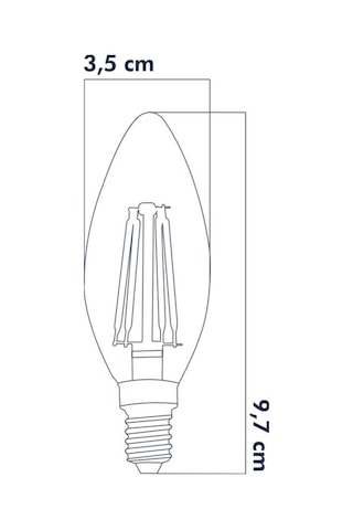 Dekoratif Mum Led Avize Ampulü 6w 3000k E14 Gün Işığı 3'lü Erd-92