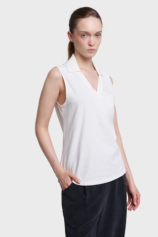 Lescon Kadın Polo Yaka Atlet 26y-2114 Beyaz