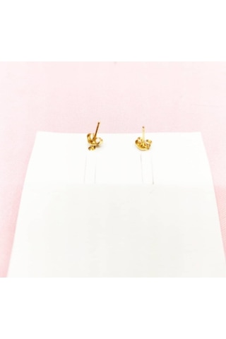 Oriental Kuyumculuk Jewellery 5 Yapraklı Yonca Küpe Gold