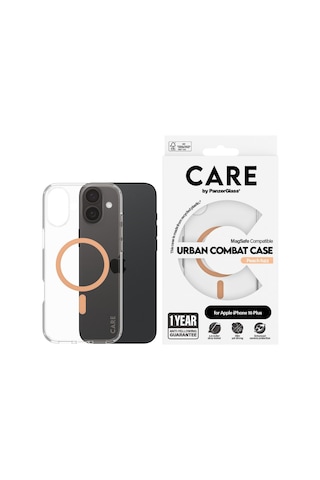 Care By Panzerglass Apple iPhone Uyumlu 16 Plus, Flagship Urban Combat Magsafe, , Kılıf Turuncu