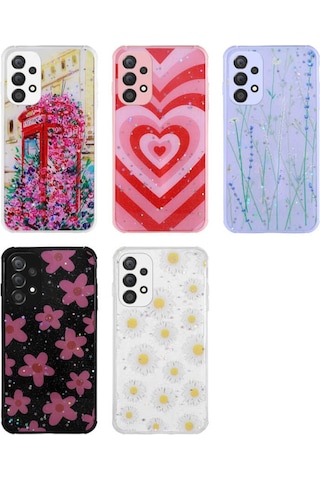 Samsung Galaxy Uyumlu A33 5G Kilif Simli Desenli Kamera Korumali Parlak 552579069