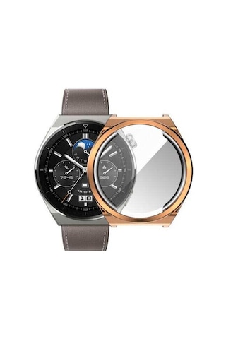 Huawei Watch Gt 3 Pro 43mm Tgco Watch Gard 02 Koruyucu Silikon - Gold