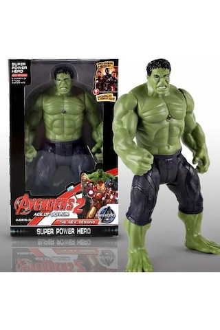 Büyük Boy 30 Cm Işıklı Hareketli Avengers Oyuncak Hulk Figür