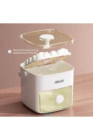 Pazly Kapaklı Buz Tepsisi 48 Kaviteler Beyaz Hızlı Donanıyor Ev Mutfak Seyahat Restoran Parti İçin Beyaz