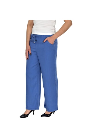 Baglan Kadın Lastikli Bol Pantolon Bgl-st04646 İndigo