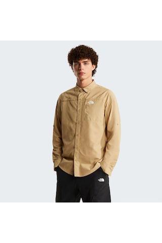 The North Face M Sequoıa Long Sleeve Shırt Erkek Gömlek Nf0a8fu5lk51 Haki