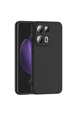 Kilifone - Oppo Reno 13 Pro Uyumlu Kılıf Esnek Koruyucu Mara Lansman Kapak - Siyah - T37336