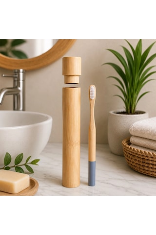 Ahşap - Bambu Diş Fırça Kutulu Diş Fırça Seti 5468
