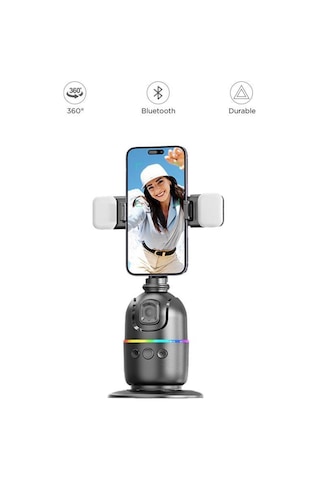 Tripod 360 Yüz Takip Gimbal Akıllı Video Selfie Telefon Tutucu P03 Syrox