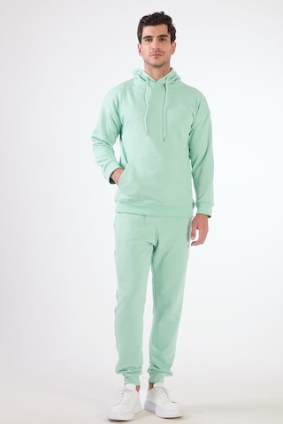 Dufy Mint Yeşili Kapüşonlu Kanguru Cepli Regular Fit Erkek Sweatshirt Mint Yeşili