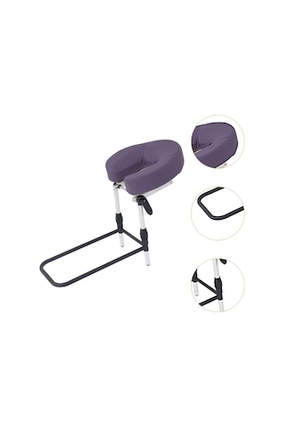 Tıshıta Ev Yatak Üstü Masaj Seti Yüz Yastığı Masaj Kafalık Pedi Yüksekliği Ayarlanabilir Yatma Yüzeyi Göz Cerrahisi İçin Pu'dan Yapılmış Ergonomik Ped, Mor
