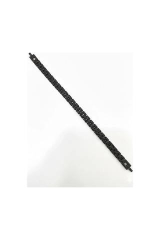 Siyah Çelik Erkek Çelik Bileklik Boy 21.5 Cm / En 0.8 Mm - Ebl0076