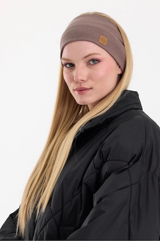 Kadın %100 Pamuklu Termal, Kaymaz, Terletmez, Ultra Hafif, Spor Saç Bandı Bandana - Tek Ebat / Kahverengi Kahverengi