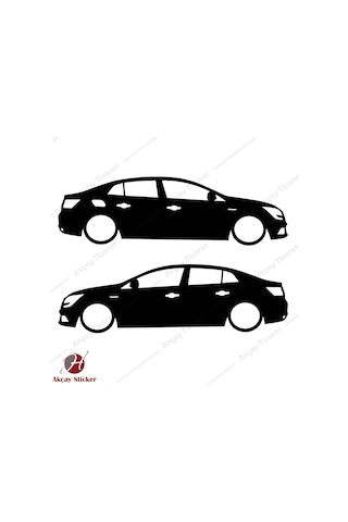 Megane 4 Sticker Megane 4 Gölge Sticker Renault Oto Sticker