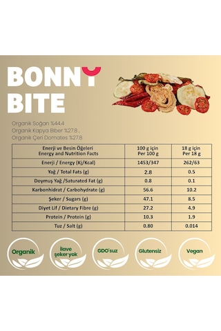 Organik Kurutulmuş Kivi & Çıtır Sebze Kapya Biber, Cherry Domates, Soğan 10'lu Paket Diğer