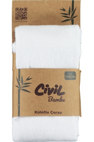 Civil Baby Kız Bebek Külotlu Çorap 6-12 Ay Beyaz 70a839007ss1-2 Beyaz