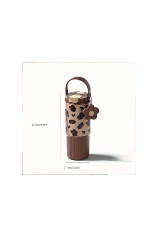 Brightnova Brown Grain 27oz Sızdırmaz Termos Şişe - 316 Paslanmaz Çelik Kadın Erkek Seyahat Ofis Spor Hediye 07 Beyaz